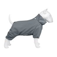 Дощовик для собак WAUDOG Clothes, водонепроникний, M47, В 69-72 см, С 47-50 см, сірий