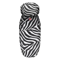 Дощовик-накидка з капюшоном для собак WAUDOG Clothes, малюнок "Зебра", L, А 48-52 см, B 60-70 см, С 42-52 см