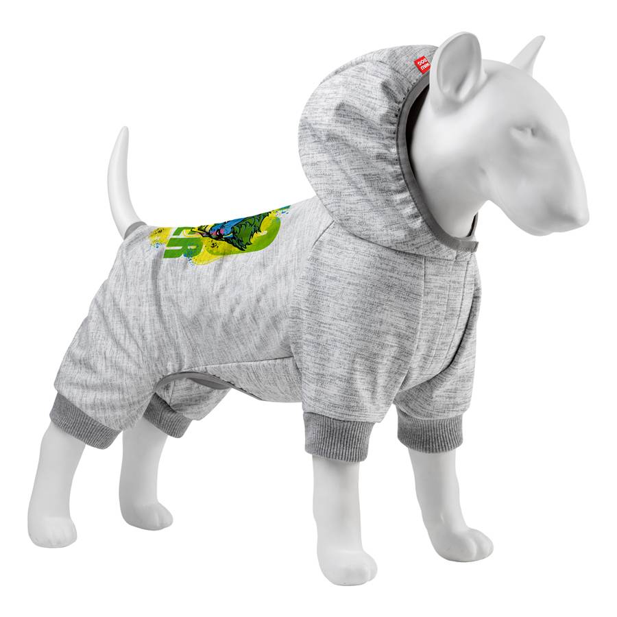 Комбінезон для собак WAUDOG Clothes малюнок "Джокер", софтшелл, M45, B 53-59 см, С 38-42 см