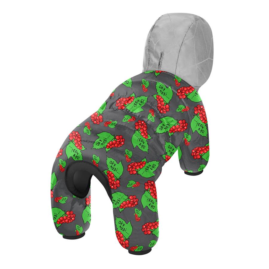Комбінезон для собак WAUDOG Clothes малюнок "Калина", L50, В 70-74 см, С 47-50 см