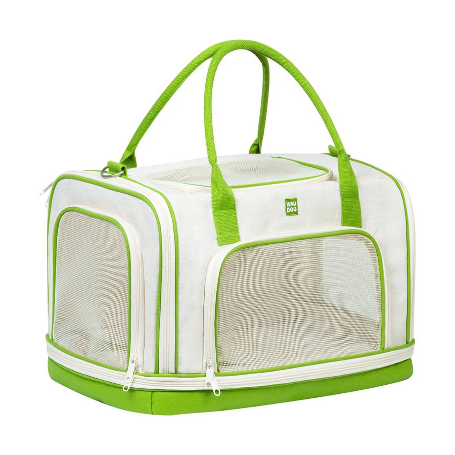 Сумка-переноска для котів та дрібних порід собак WAUDOG Relax Eco, 47x30x28 см, до 8 кг