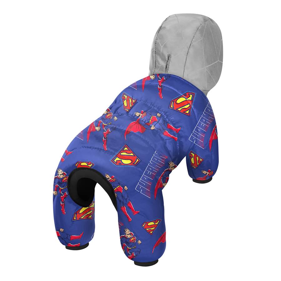 Комбінезон для собак WAUDOG Clothes малюнок "Сила Супермена", S30, В 57-59 см, С 40-43 см