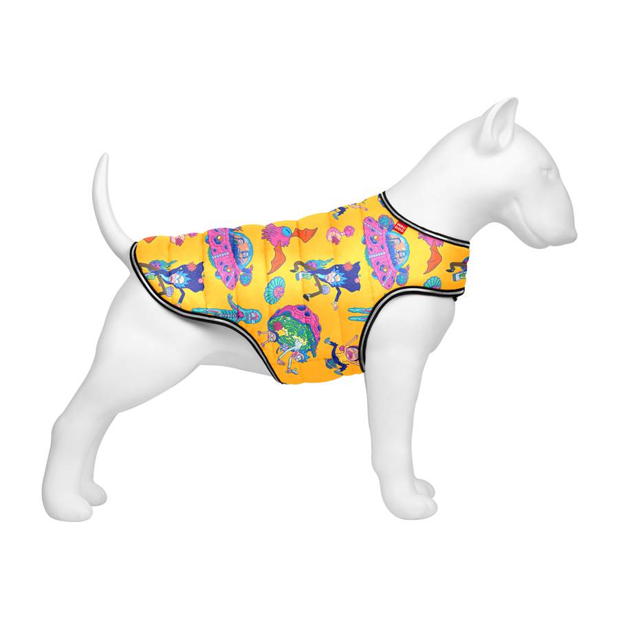 Курточка-накидка для собак WAUDOG Clothes, малюнок "Рік та Морті 3", XL, А 47 см, B 68-80 см, С 42-52 см