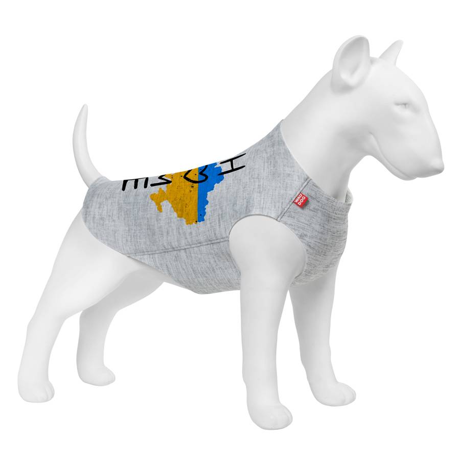 Майка для собак WAUDOG Clothes малюнок "Дім", S35, B 48-54 см, С 28-33 см