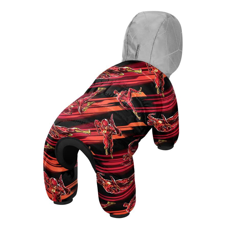 Комбінезон для собак WAUDOG Clothes малюнок "Швидкість Флеша", S40, В 58-61 см, С 33-38 см