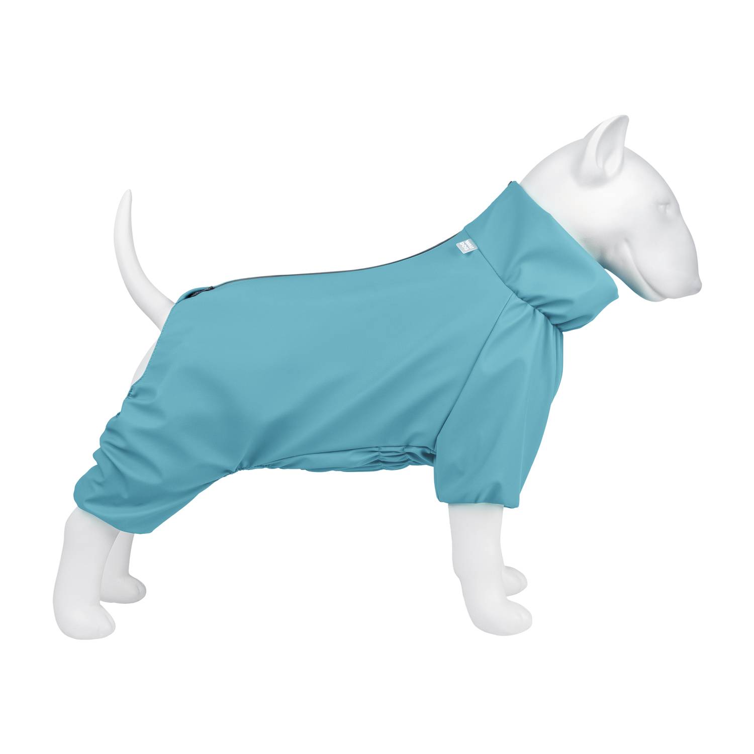 Дощовик для собак WAUDOG Clothes, водонепроникний, L55, В 77-79 см, С 50-55 см, блакитний