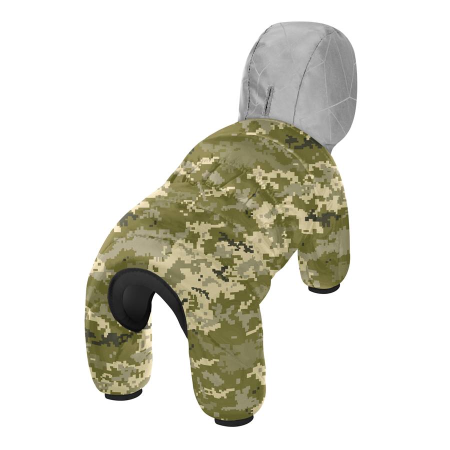 Комбінезон для собак WAUDOG Clothes, малюнок "Мілітарі", XS25, В 36-38 см, С 24-26 см