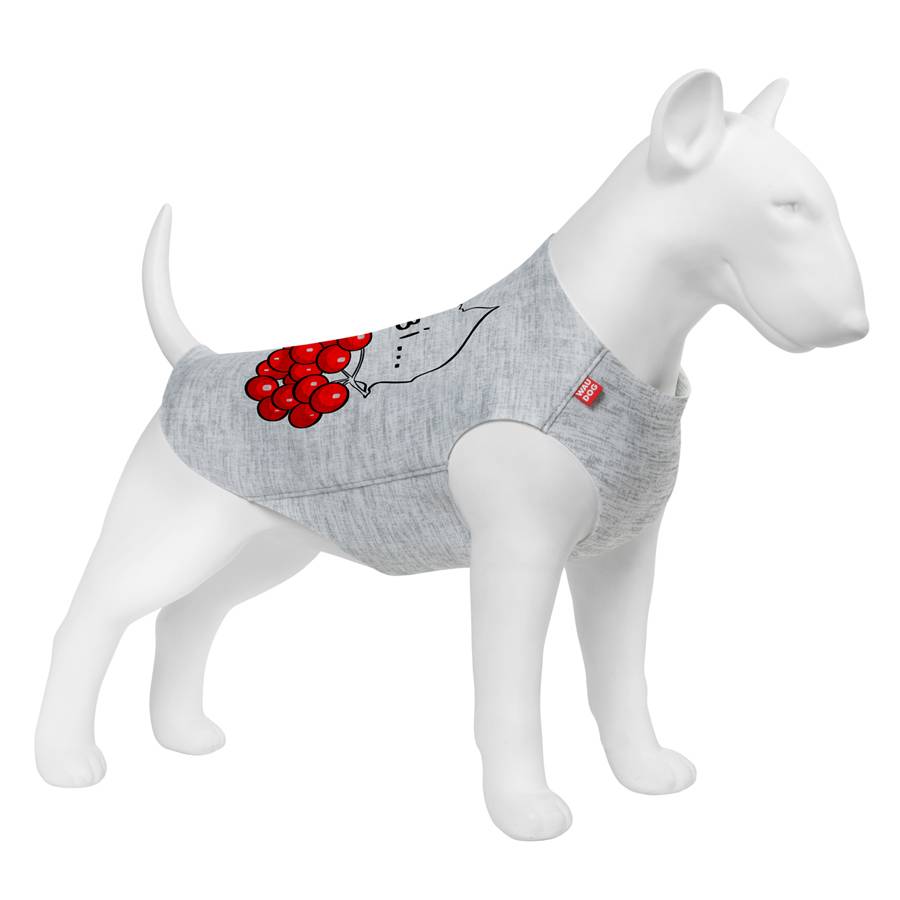 Майка для собак WAUDOG Clothes малюнок "Калина", S30, B 54-60 см, С 33-38 см