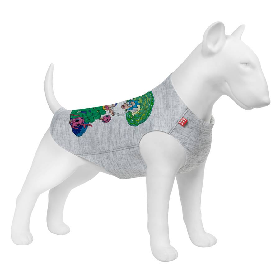 Майка для собак WAUDOG Clothes малюнок "Рік та Морті 3", M47, B 70-76 см, С 41-46 см