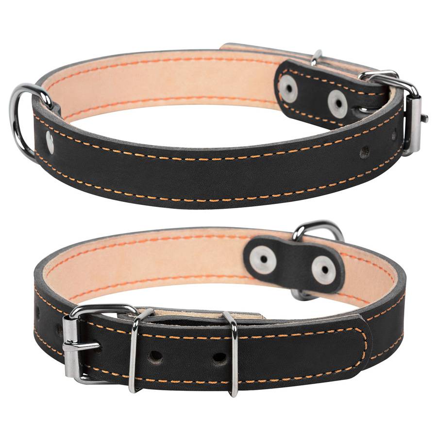 Нашийник "CoLLaR подвійний (ширина 14мм, довжина 27-35см) чорний