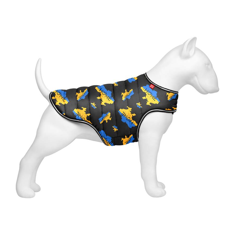 Куртка-накидка для собак WAUDOG Clothes, малюнок "Дім", XL, А 47 см, B 68-80 см, С 42-52 см