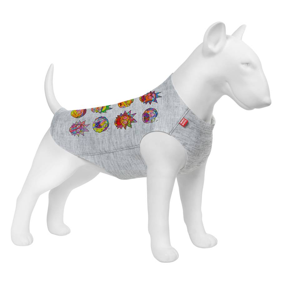 Майка для собак WAUDOG Clothes малюнок "Рік та Морті 1", S30, B 54-60 см, С 33-38 см