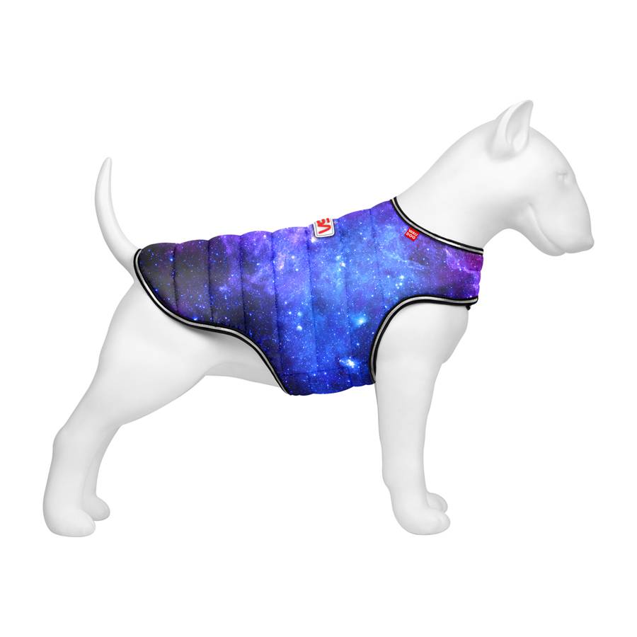 Курточка-накидка для собак WAUDOG Clothes, малюнок "NASA21", S, А 32 см, B 41-51 см, С 25-35 см